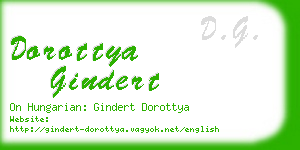 dorottya gindert business card